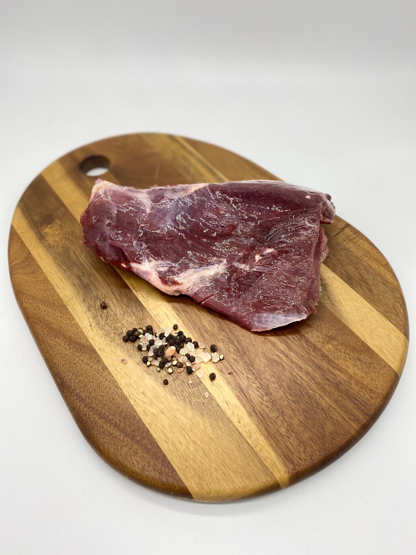 Photo - Emu Fan Fillet on a wooden board