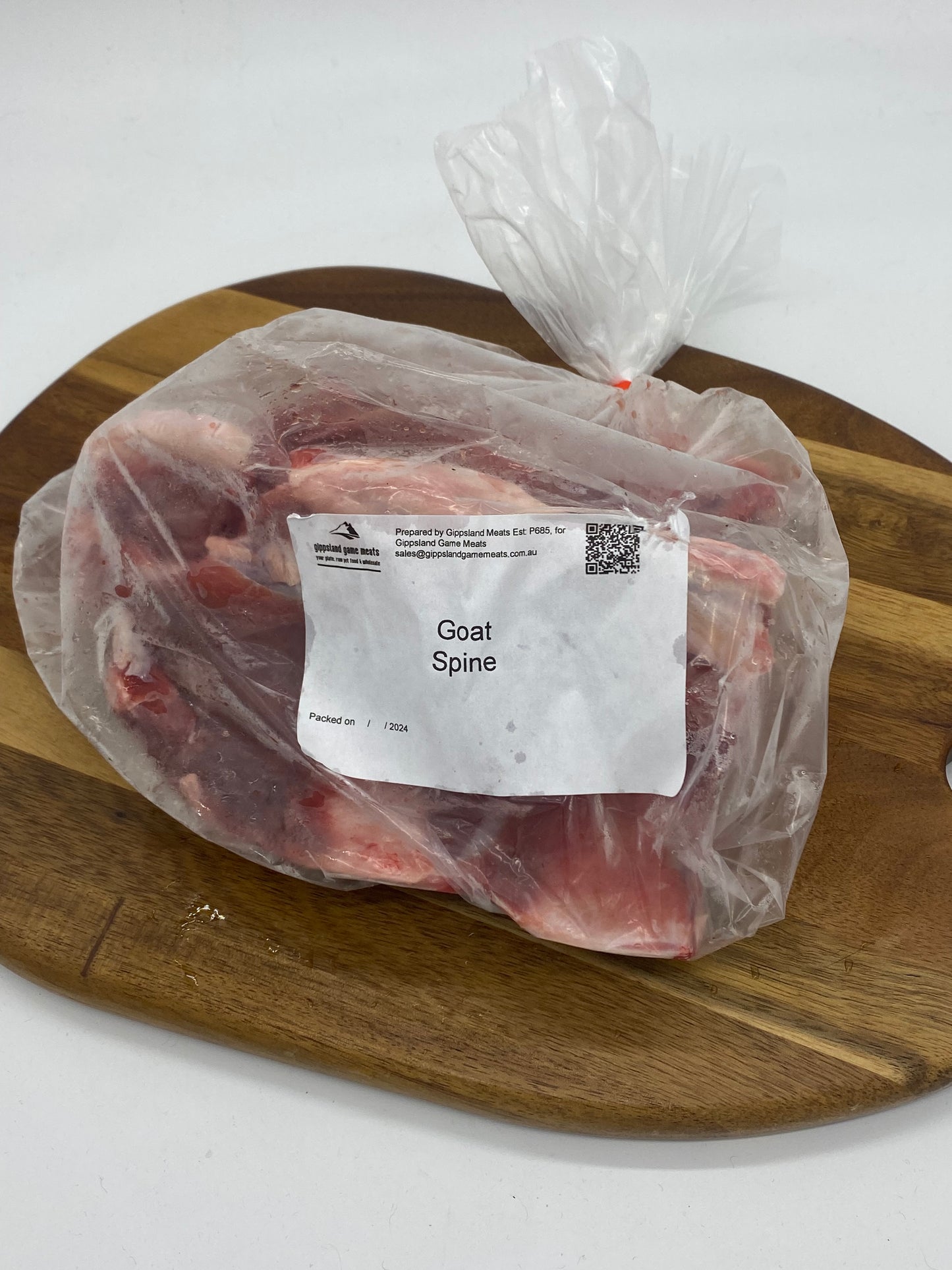 Photo Goat spine in a bag