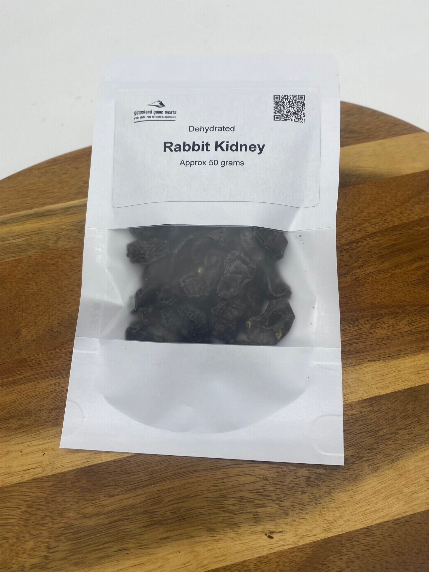 Photo - Dehydrated Rabbit Kidneys in a resealable bag
