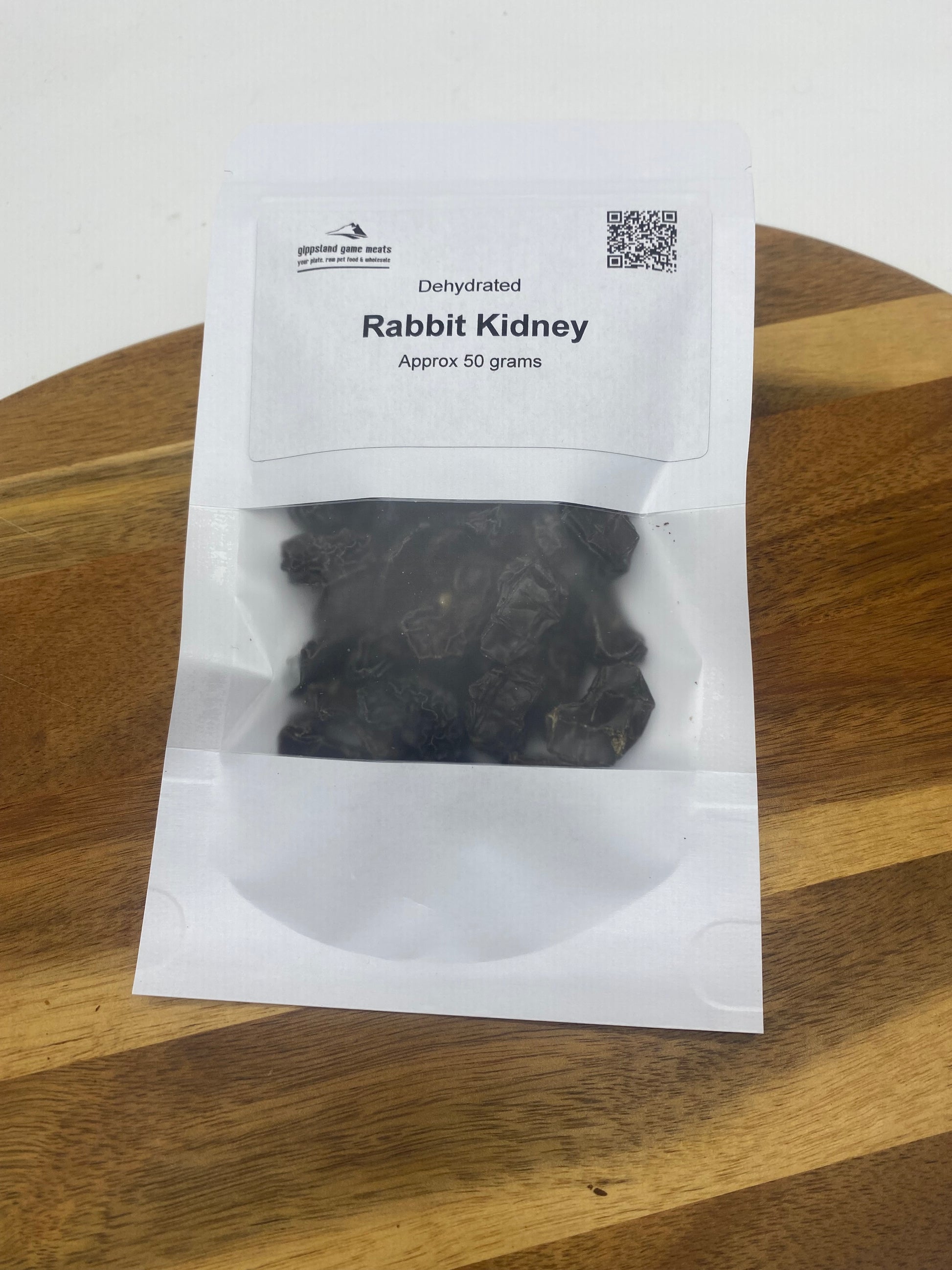 Photo - Dehydrated Rabbit Kidneys in a resealable bag
